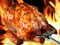 عکس مرغ بریان روی آتش