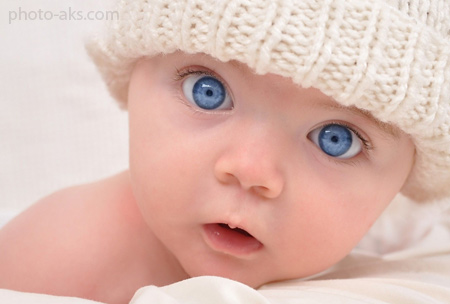 عکس بچه خوشگل چشم آبی blue eyes baby