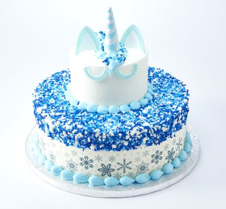 عکس مدل کیک زمستانی blue winter cake