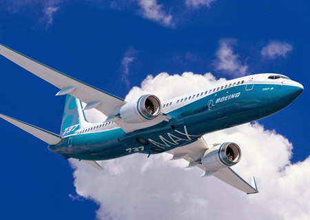 پرواز هواپیمای مسافری بوئینگ boeing 737 max