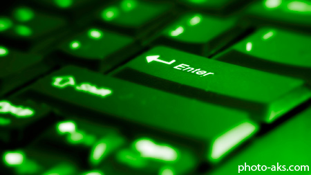 کیبورد سبز فسفری light green keyboard