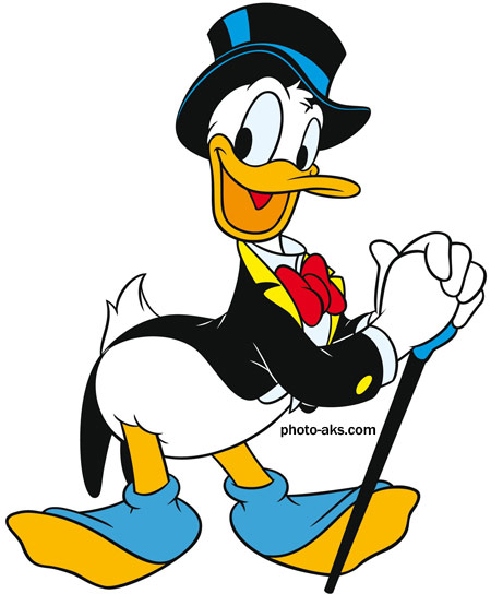 نقاشی اردک شاد کارتونی donald duck disney