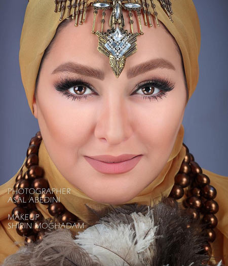 عکس الهام حمیدی با آرایش elham hamidi makeup