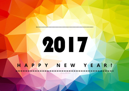 والپیپر انتزاعی زیبا تبریک سال 2017 happy new year abstract