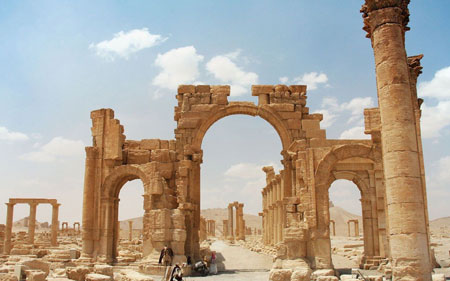 عکس شهر باستانی پالمیرا سوریه palmyra ruins syria