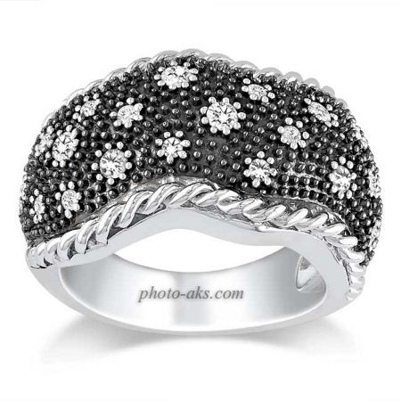 انگشتری نقره طرح فشن fashion ring silver