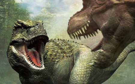 نبرد دایناسورهای تیرکس trex dinosaur fight