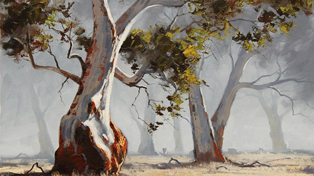 زیباترین نقاشی های درخت و جنگل tree jungle painting