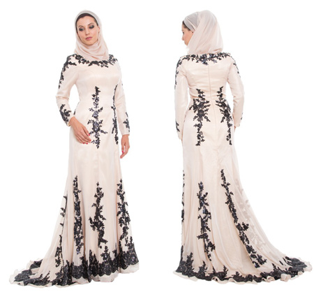 لباس مجلسی زنانه پوشیده اسلامی islamic wedding dresses