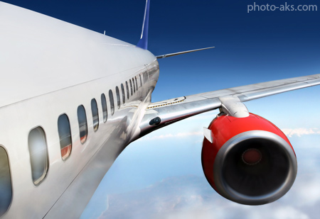 موتور و بال هواپیمای مسافری airliner wings