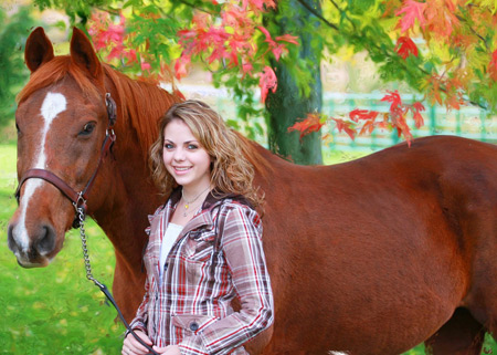 عکس اسب و دختر aks asb va dokhtar