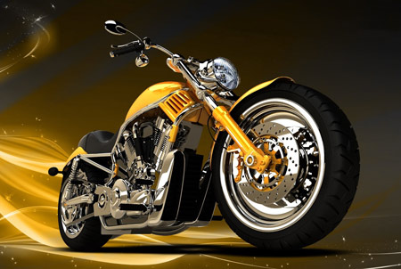 تصویر گرافیکی موتورسیکلت خفن bike wallpaper 3d