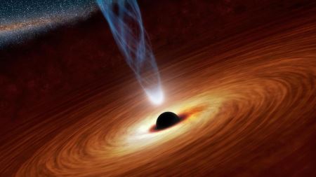 عکس سیاه چاله فضایی black hole nasa