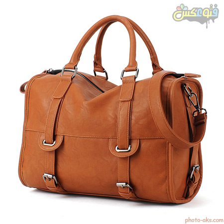 کیف چرم قهو ه ای زنانه رسمی brown handbag
