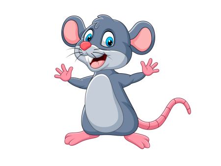 عکس موش کارتونی cartoon happy mouse