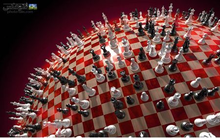 عکس سه بعدی مهره های شطرنج Chess wallpaper