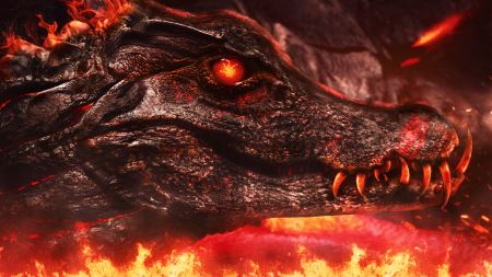 عکس تمساح جهنمی crocodile hell fire