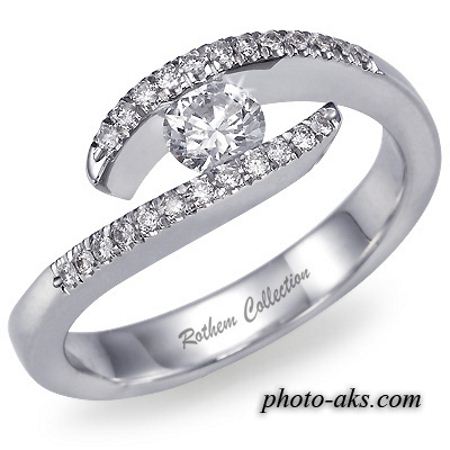انگشتری الماس نقره ای diamond ring
