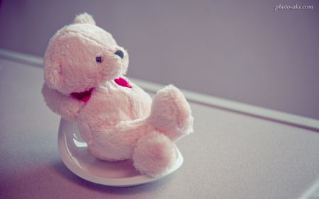 عروسک خرس تدی صورتی furry teddy doll