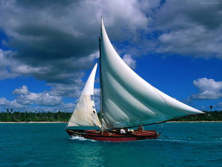 قایق بادبانی در جزایر کارائیب gayeg dar jazireh