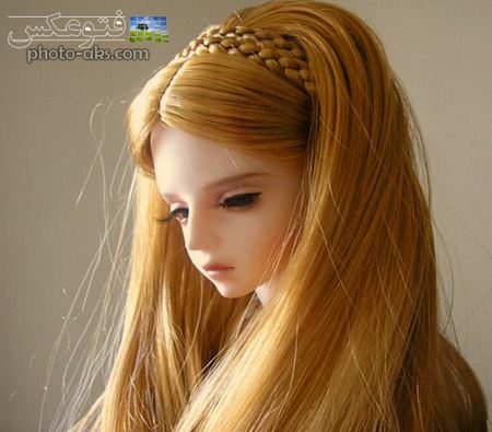 عروسک مو طلائی بسیار زیبا golden hair girl doll 