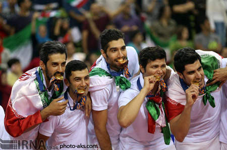 قهرمانی تیم ملی والیبال ایران golden medal iran volleyball