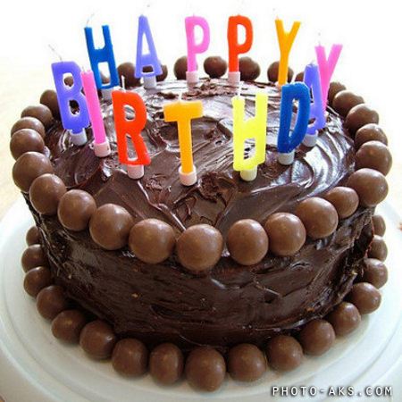 کیک تولد شکلاتی خانگی ساده happy birthday cake