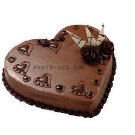 کیک کاکائویی قلب heart cake
