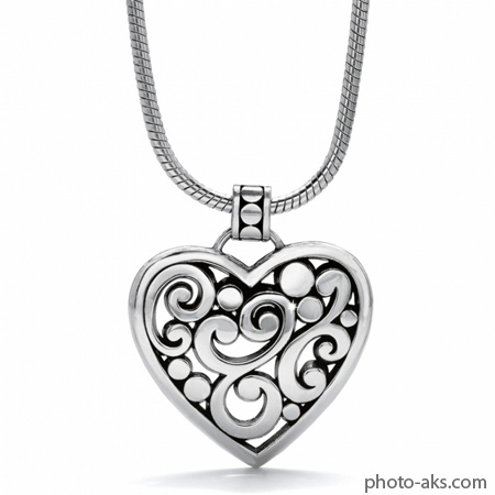 گردنبند قلب نقره silver heart necklace