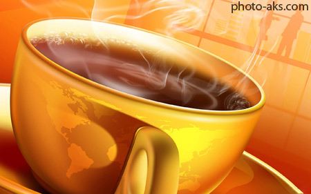 والپیپر فنجان قهوه داغ hot cup coffee wallpaper