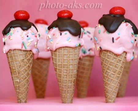 بستنی های قیفی خوشمزه ice cream cone