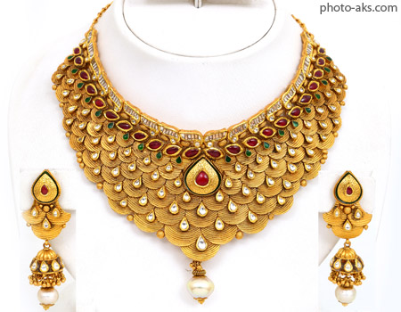گردنبند طلای هندی indian gold necklace