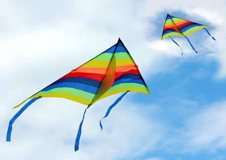 عکس بادبادک در آسمان kite in sky
