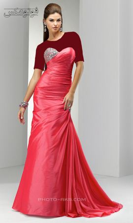 لباس زنانه مجلسی بلند قرمز red prom dresses