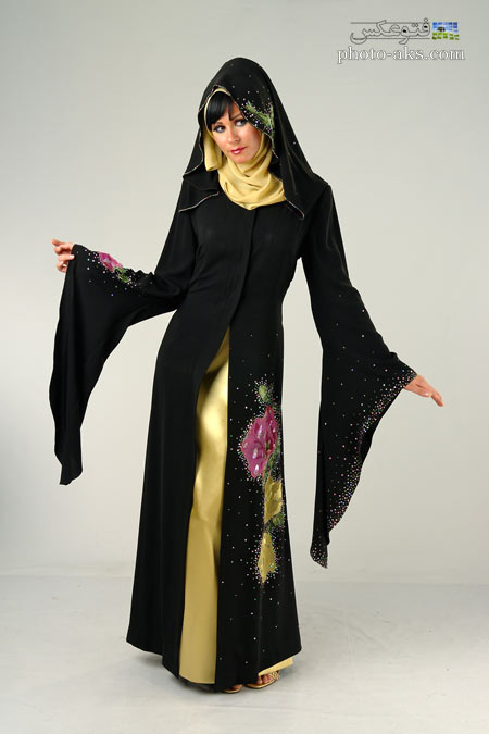 لباس مجلسی عربی سیاه lebas majlesi arabi