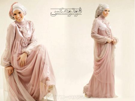 مدل لباس پرنسسی بلند اسلامی lebas peransesi