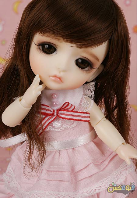 عروسک کره ای خوشگل کوچولو light pink dress korean doll