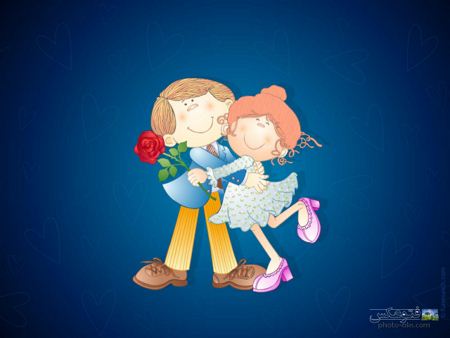 عشق کارتونی دختر و پسر aks eshg cartoon dokhta pesar