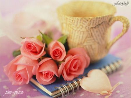 دسته گل رز صورتی عاشقانه lovely pink rose