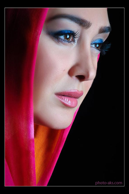 عکس با آرایش الهام حمیدی makeup iranian girl