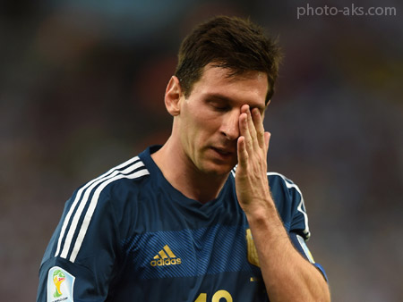 گریه لیونل مسی در فینال جام جهانی messi in final world cup 2014