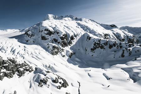 عکس منظره برفی کوهستان mountains snow landscape