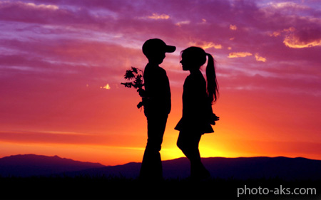 عکس اولین عشق در غروب first lov on sunset