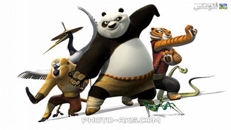 پوستر کارتون پاندا کونگفو cartoon panda kung fu