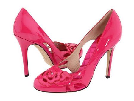 کفش پاشنه بلند مجلسی زنانه pink girl shoes