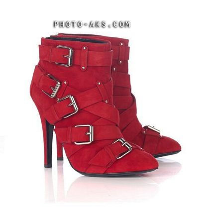 پوتین دخترانه قرمز red boots