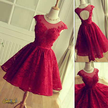 لباس مجلسی دخترانه قرمز red party dresses