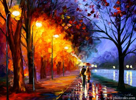 نقاشی عاشقانه و رومانتیک romantical love painting photo