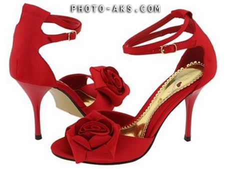 کفش مجلسی زنانه قرمز  rose shoes women