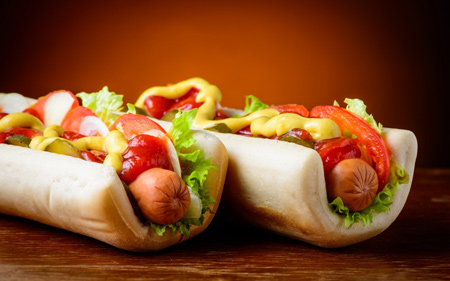 عکس ساندویچ هات داگ hot dog sausage